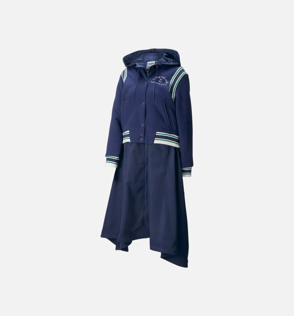 June Ambrose Victory Reversible Varsity Womens Jacket Blue Green