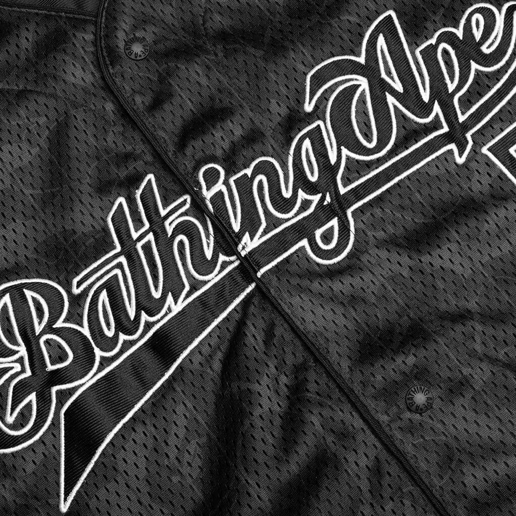 Camo Stripe Baseball Shirt Black