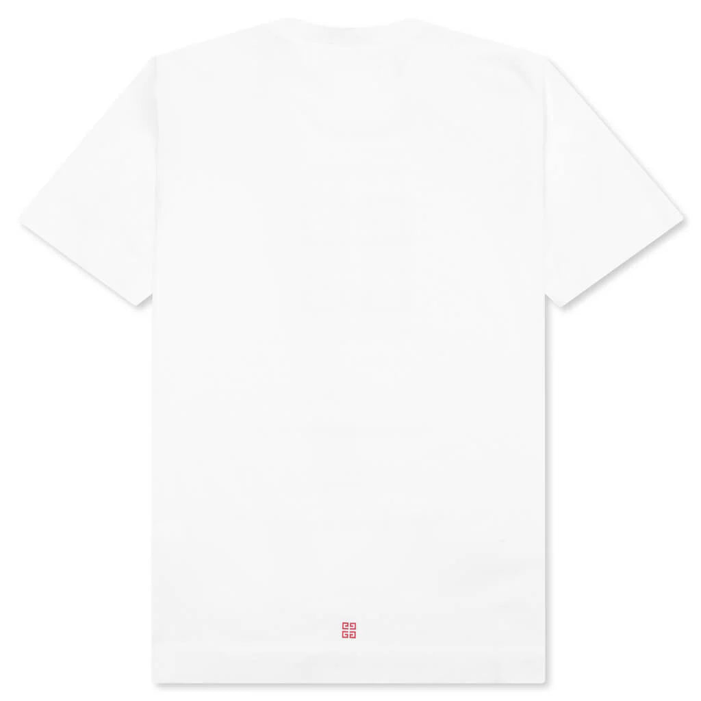 4G Stars T Shirt White Red