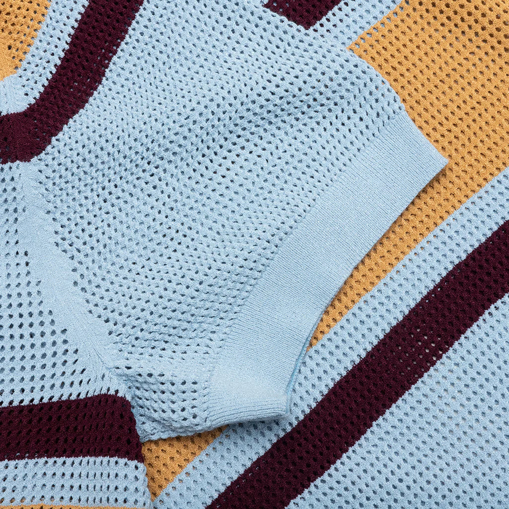 Mindo Knit Polo Light Blue