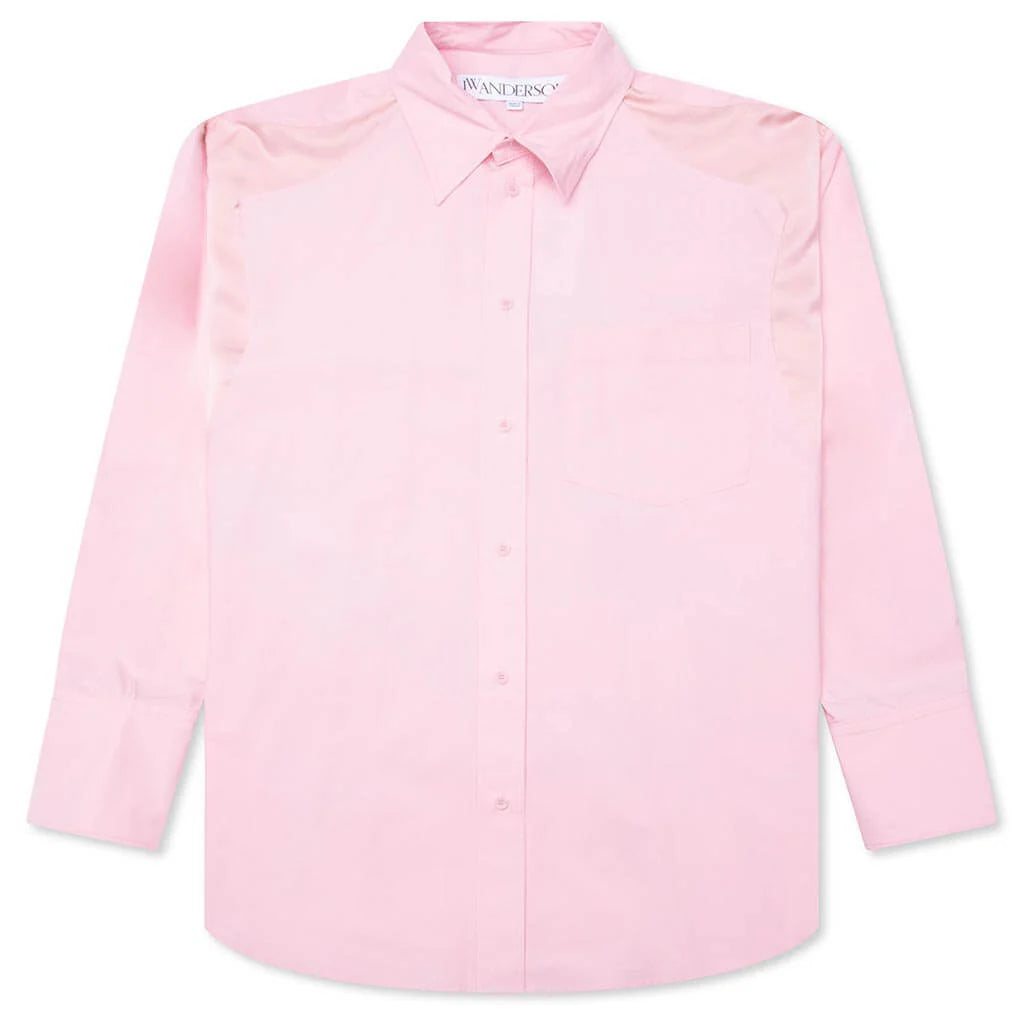Satin Insert Shirt Rose Pink