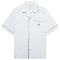 Open Collar Shirt Light Blue