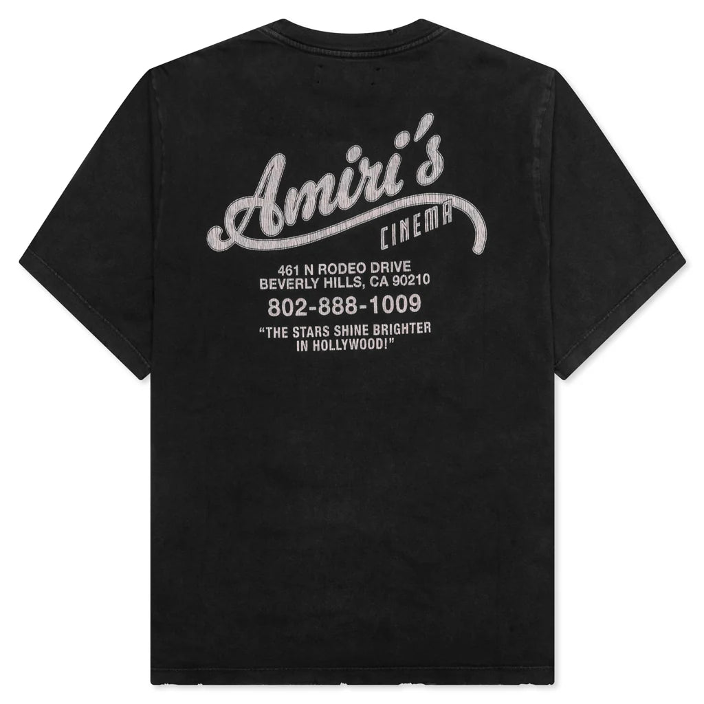 Amiri Cinemas Vintage Tee Black