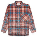 Other Scenes Shattered Glass Flannel Red Blue