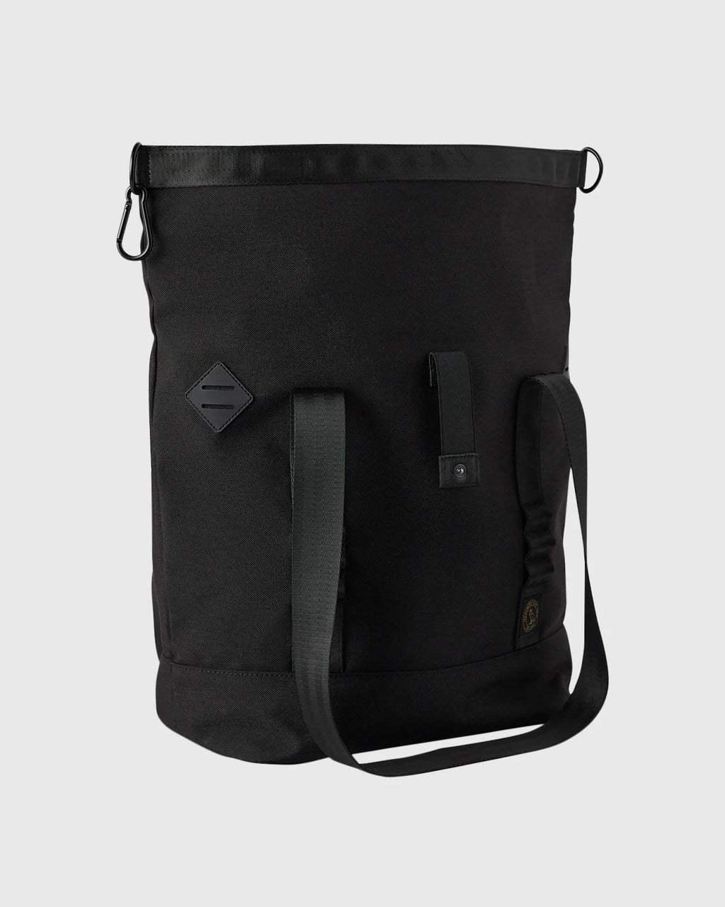 Roll Top Tote Bag Black
