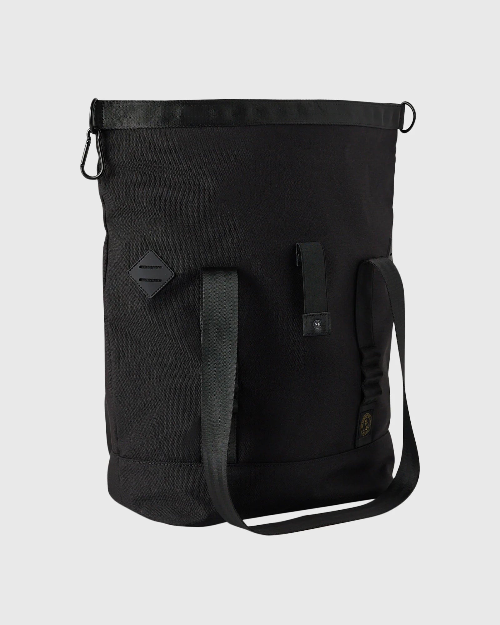 Roll Top Tote Bag Black