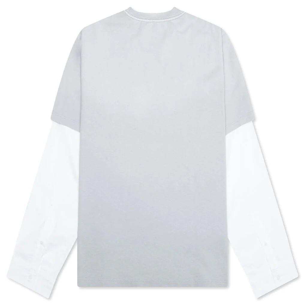 Layered Logo T Shirt Light Blue