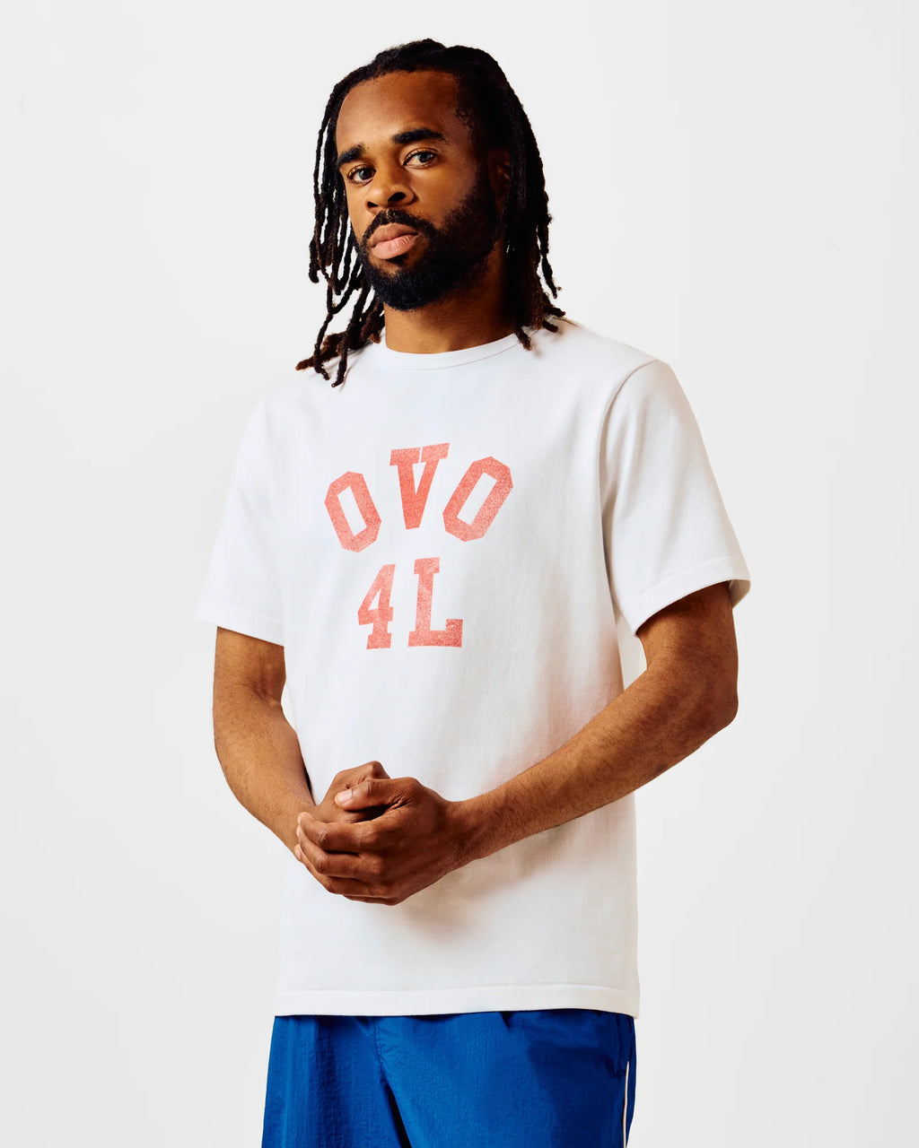 OVO4L Ladder Stitch Tee White