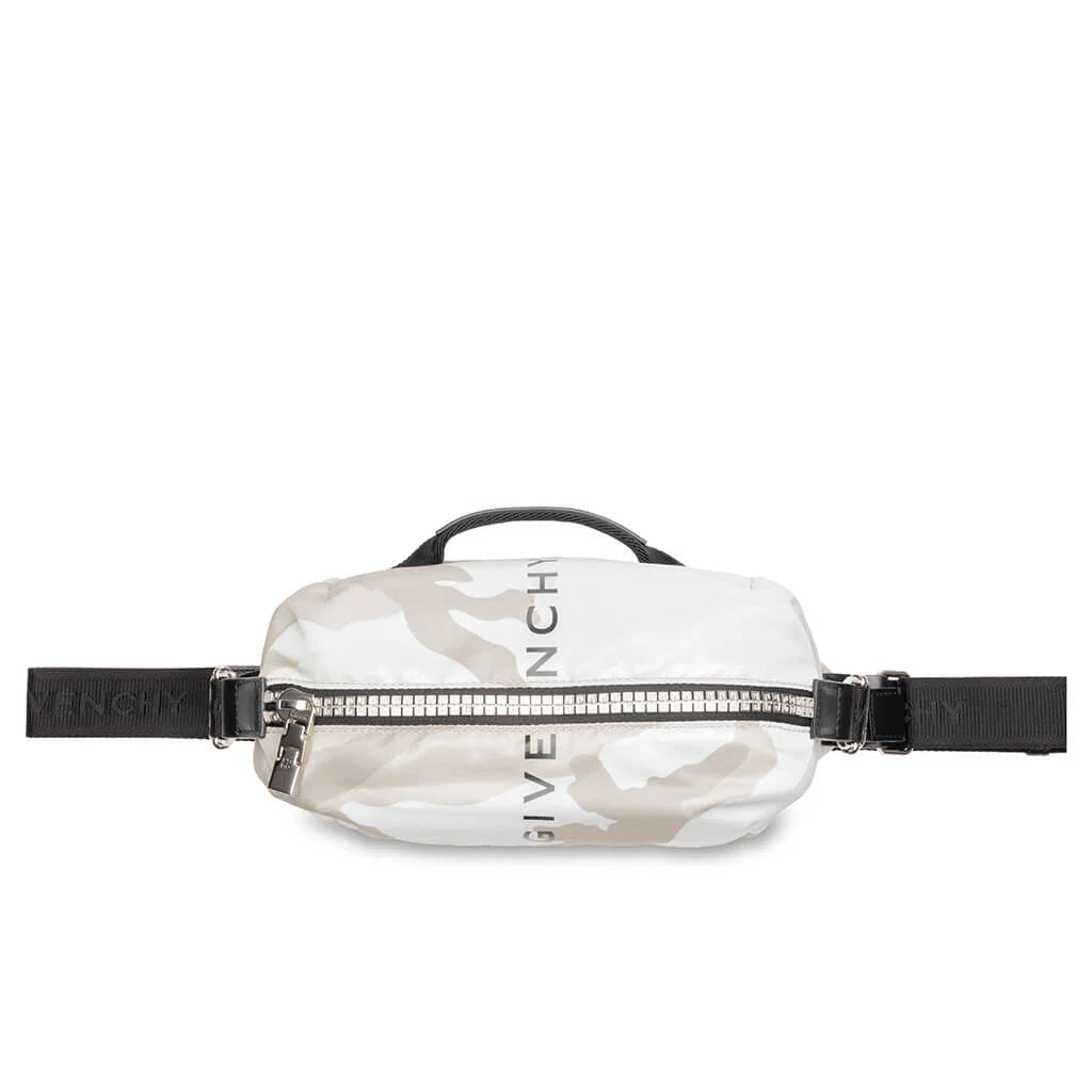 G Zip Bumbag Beige Brown