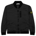 Skin Touch Nylon Bomber Jacket Charcoal