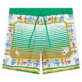 Cityscape Silk Twill Shorts Multi