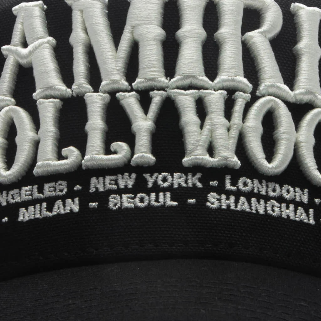 Amiri Hollywood Trucker Hat Black