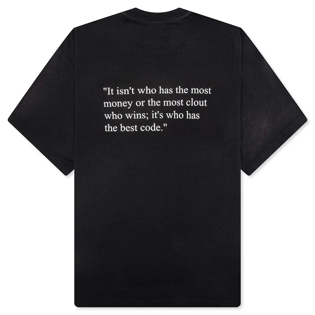 Best Code Tee Washed Black