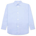 Enamel Button Oversized Shirt Light Blue