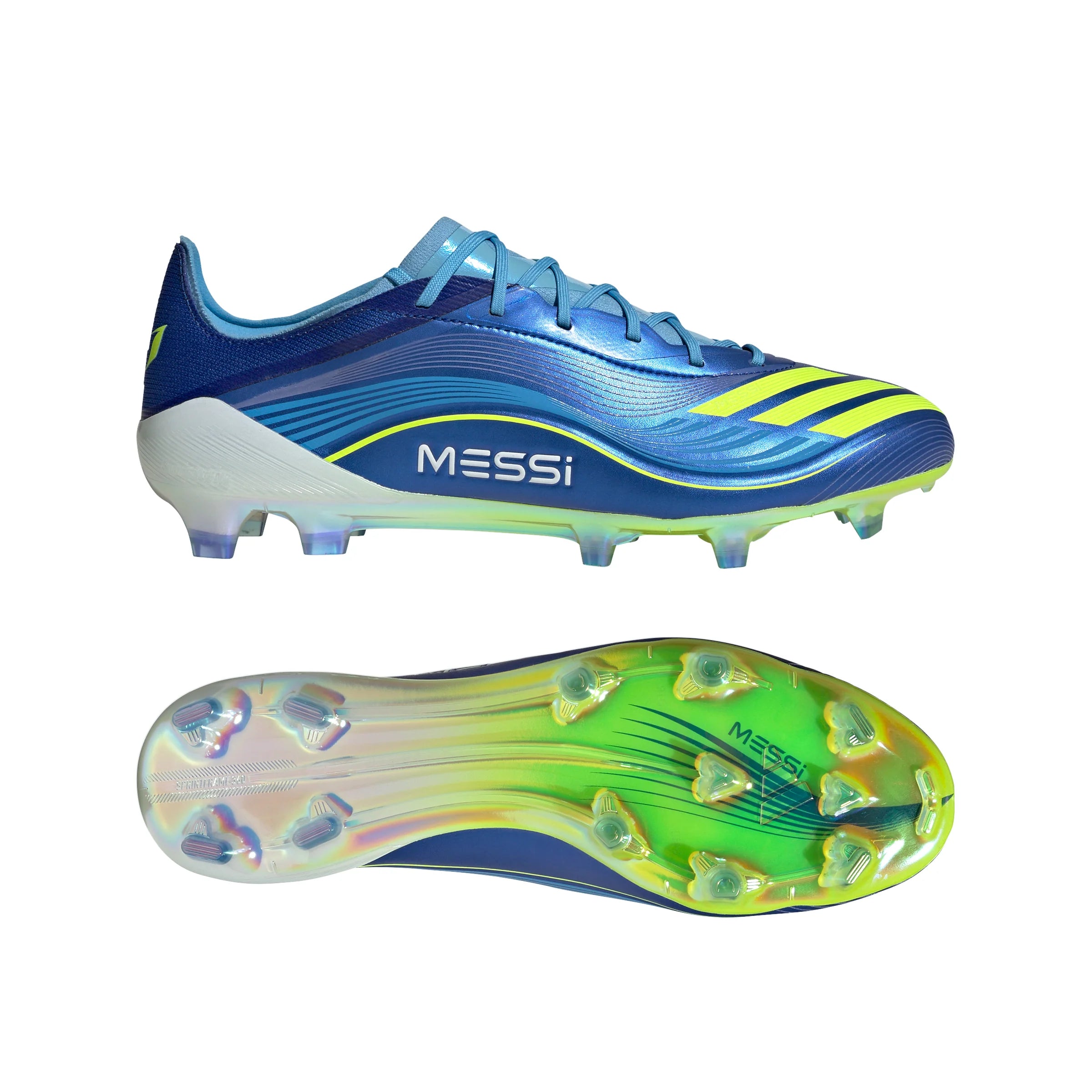 adidas F50 Messi Elite FG Mens Soccer Cleats Royal Blue Yellow Blue