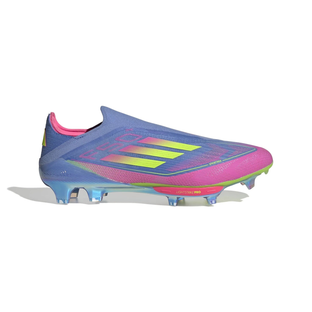 adidas F50 FG Mens Soccer Cleats Blue Fusion Lemon Pink