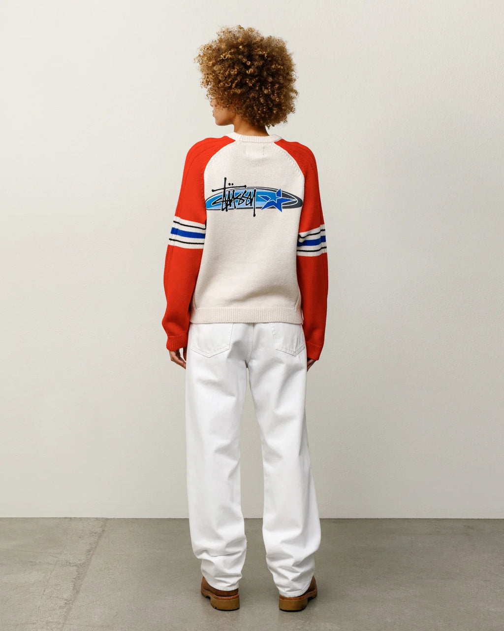 STRIPE RAGLAN CREW