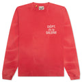 French L S Tee Red