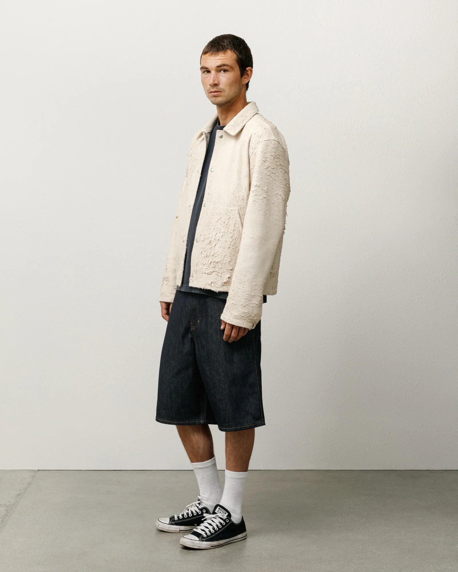 RAW DENIM WORK SHORT