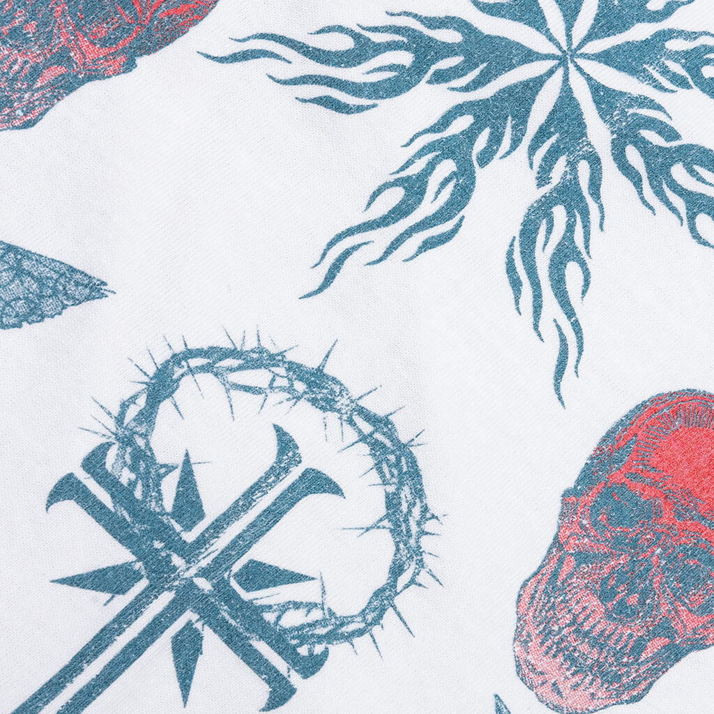 Saint M6 x Dr Woo Tattoo L S Tee White