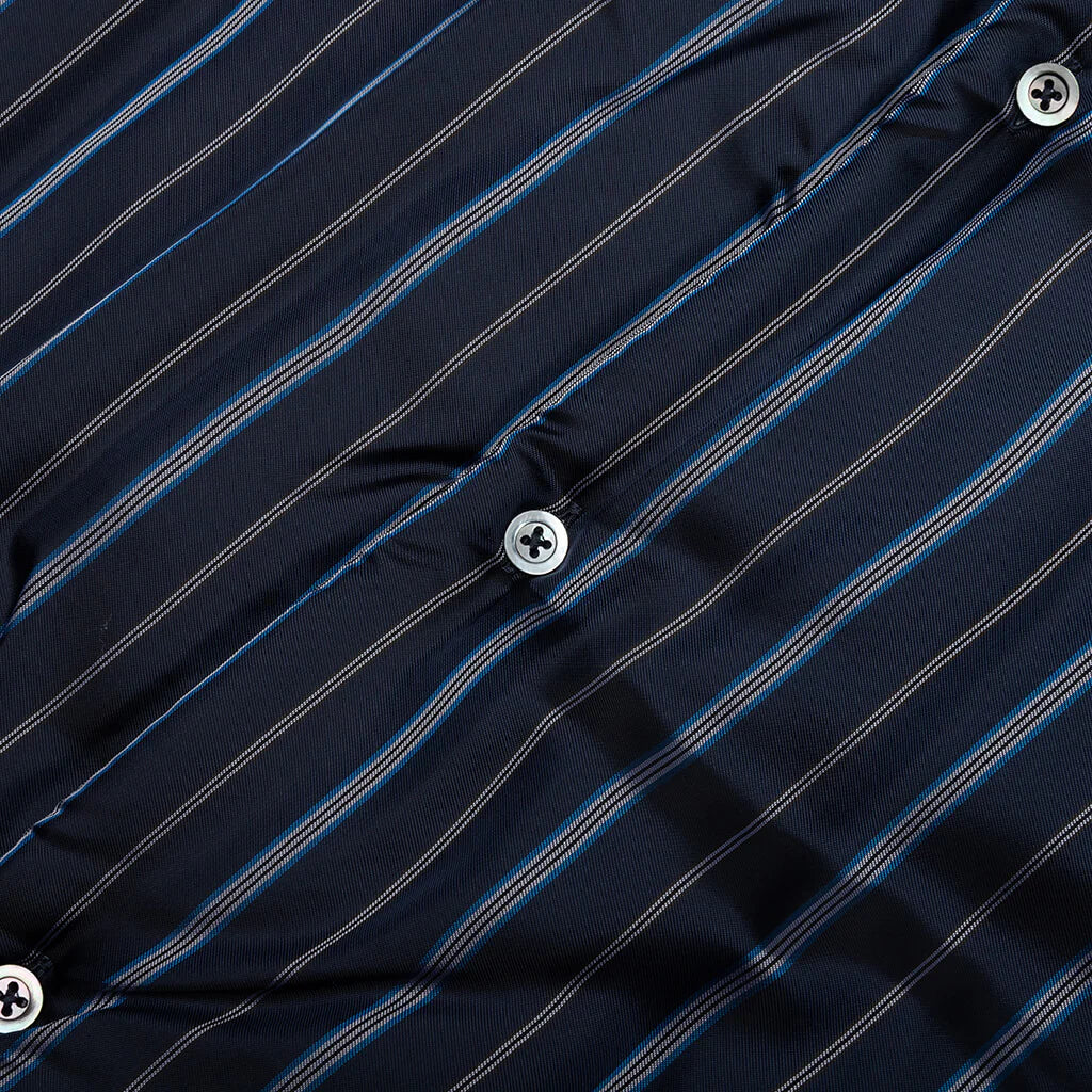 Padded Shirt Navy Stripe