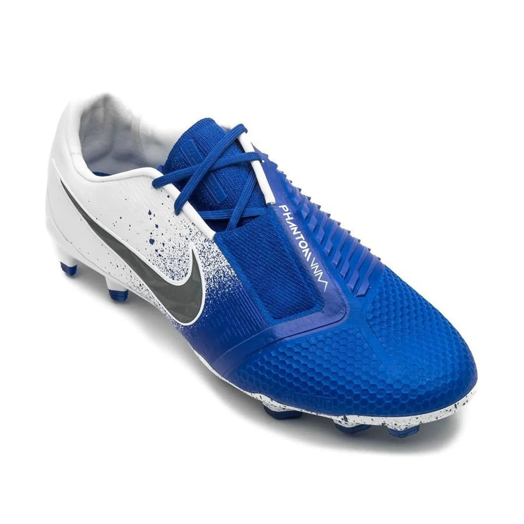 Nike Phantom Venom Elite FG Firm Ground Soccer Cleats White Racer Blue