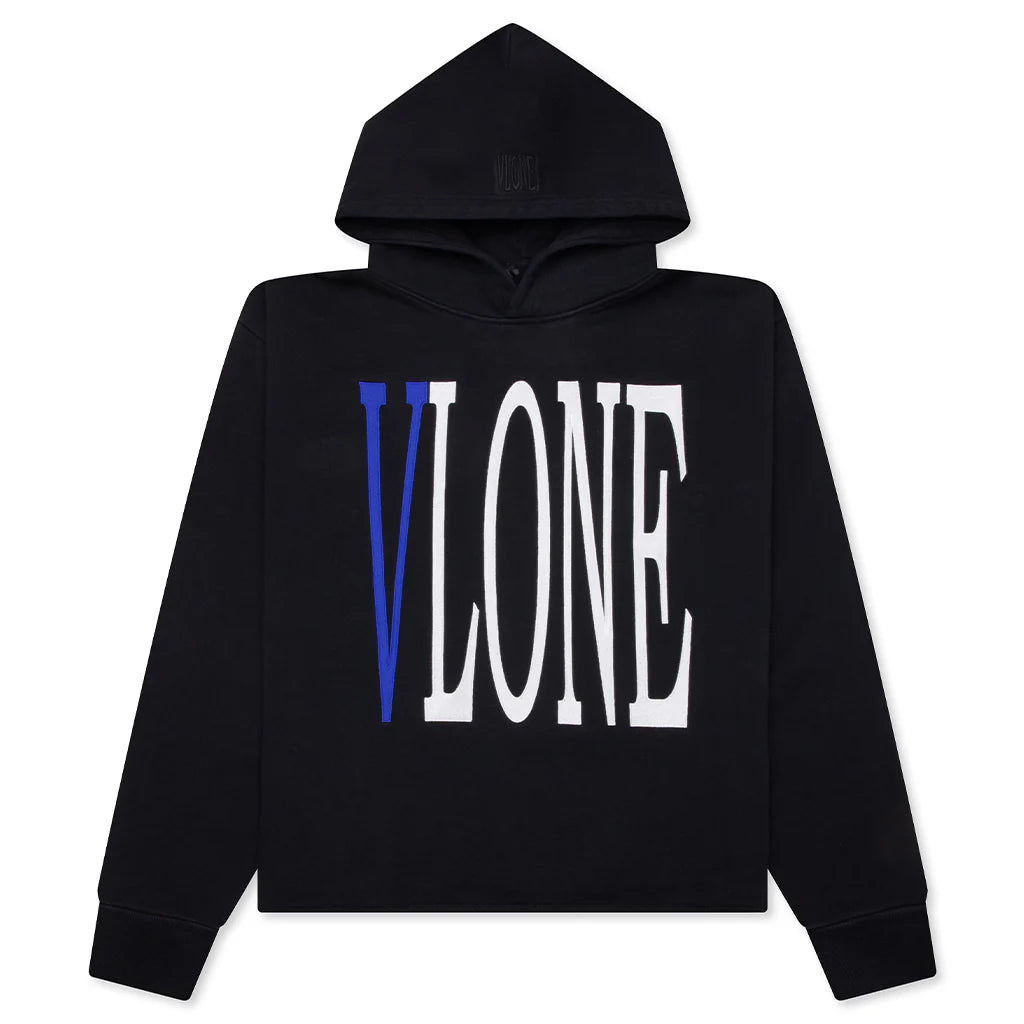 OG Staple Embroidered Hoodie Black Blue