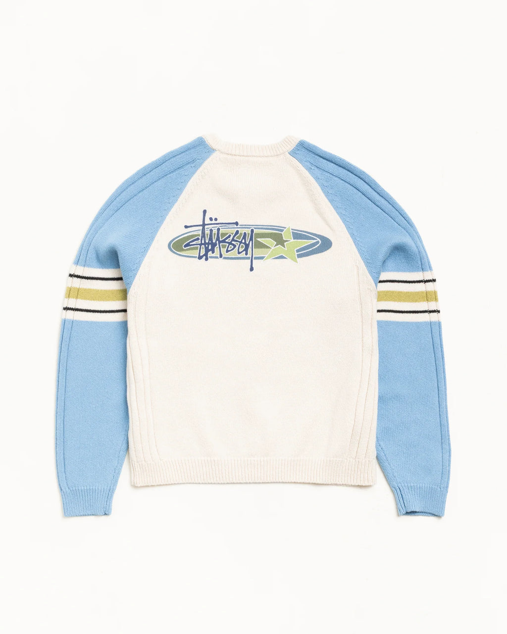 STRIPE RAGLAN CREW