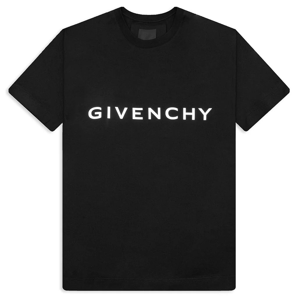 Reflective Slim Fit T Shirt Black