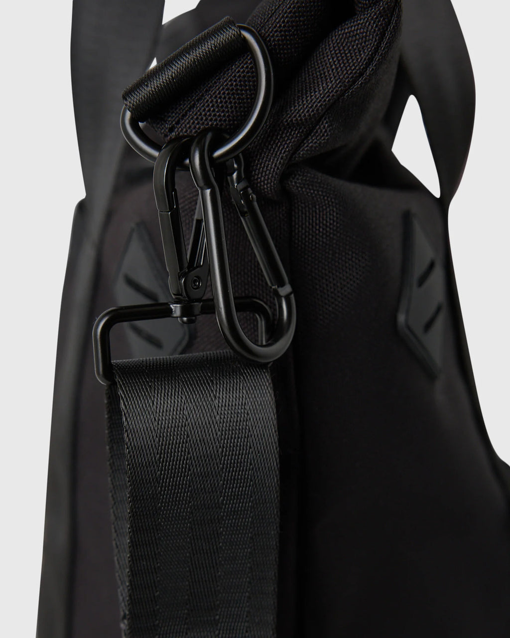 Roll Top Tote Bag Black