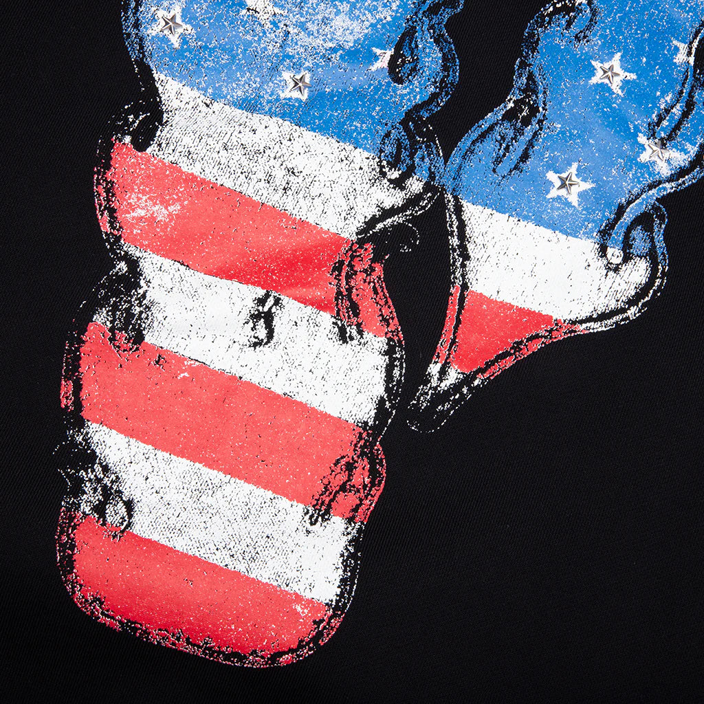 VLONE Flag Zip Up Hoodie Black