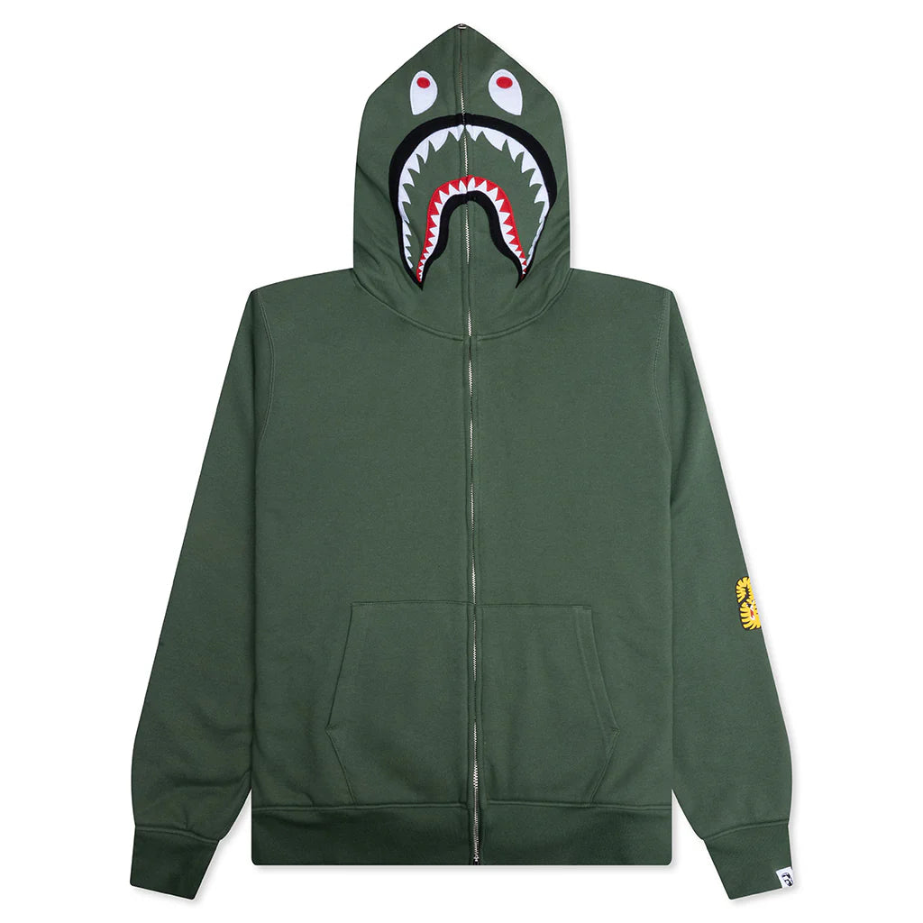 2nd Shark Full Zip Hoodie Green