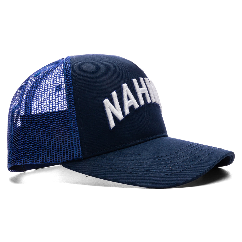 Varsity Nahmias Trucker Hat Azul Canvas