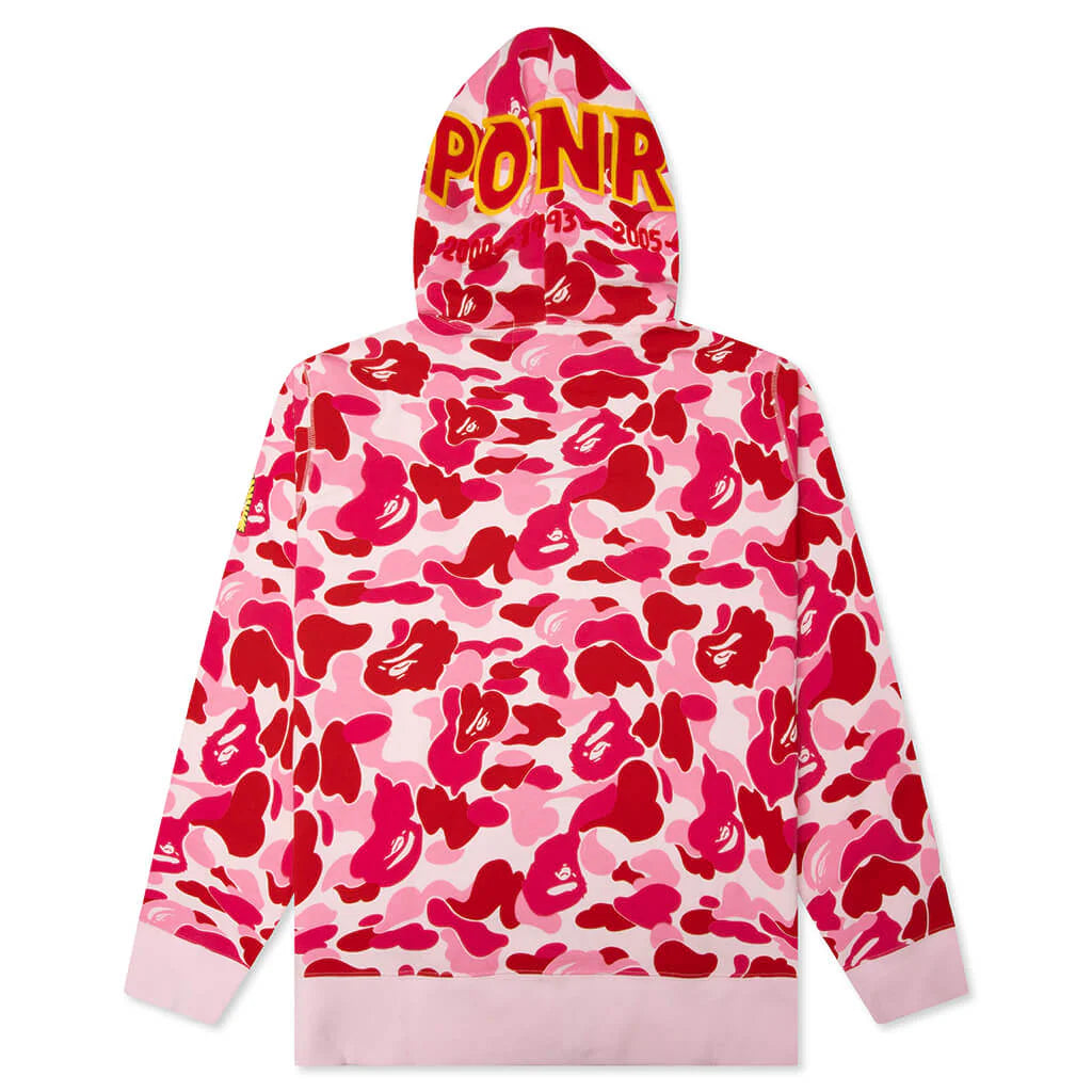 ABC Camo 2nd Shark Full Zip Hoodie Pink