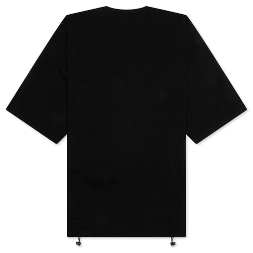 Adjustable Waist Pocket T Shirt Black