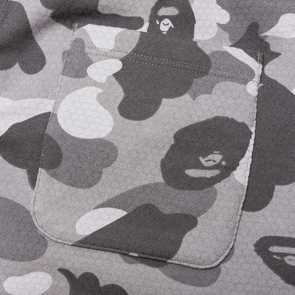 Honeycomb Camo Shark Sweat Shorts Grey