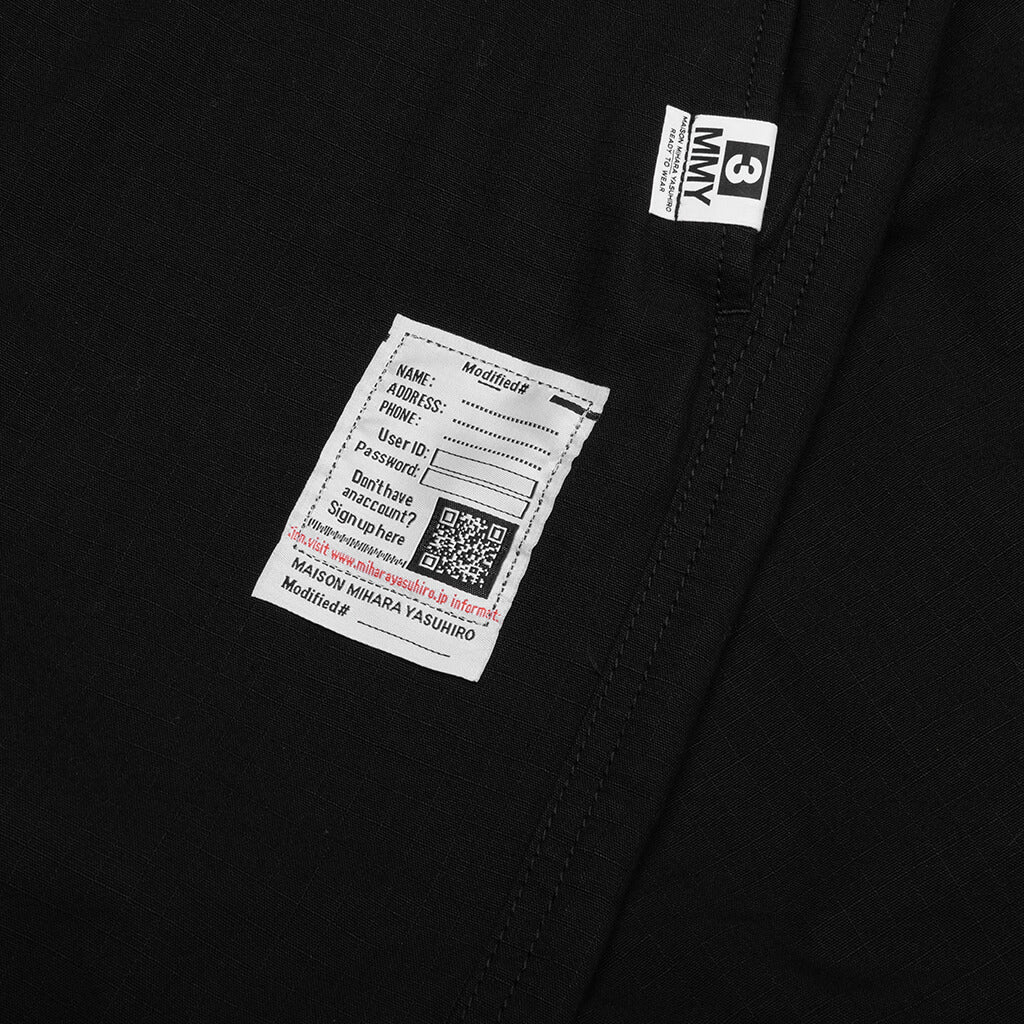 Ripstop Parachute Trousers Black
