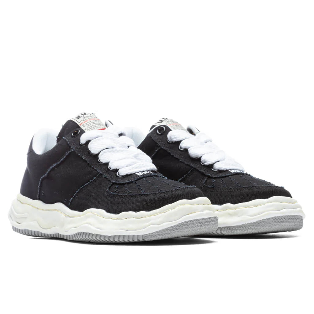 Wayne Low OG Sole Washed Canvas Sneaker Black
