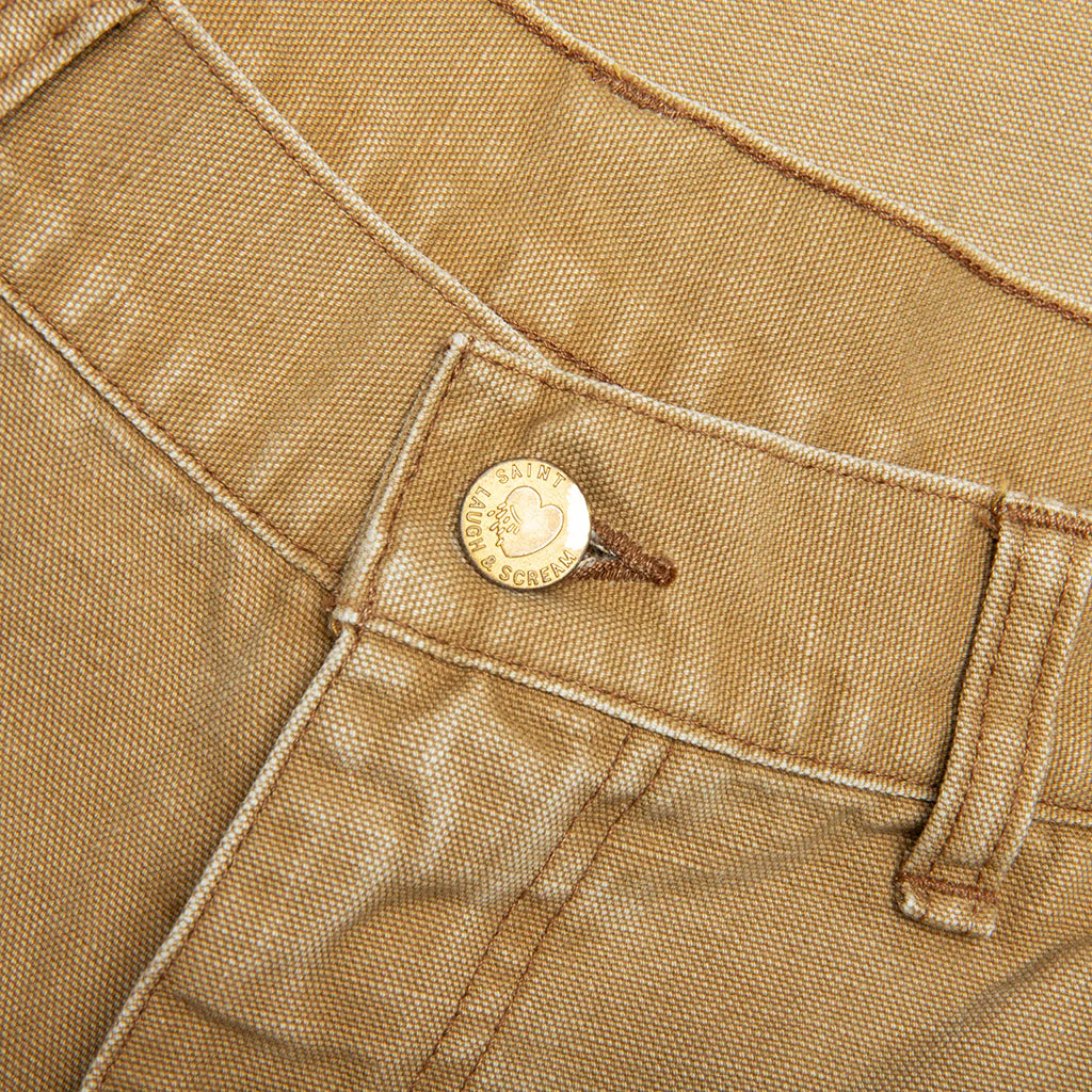 Double Knee Shorts Beige
