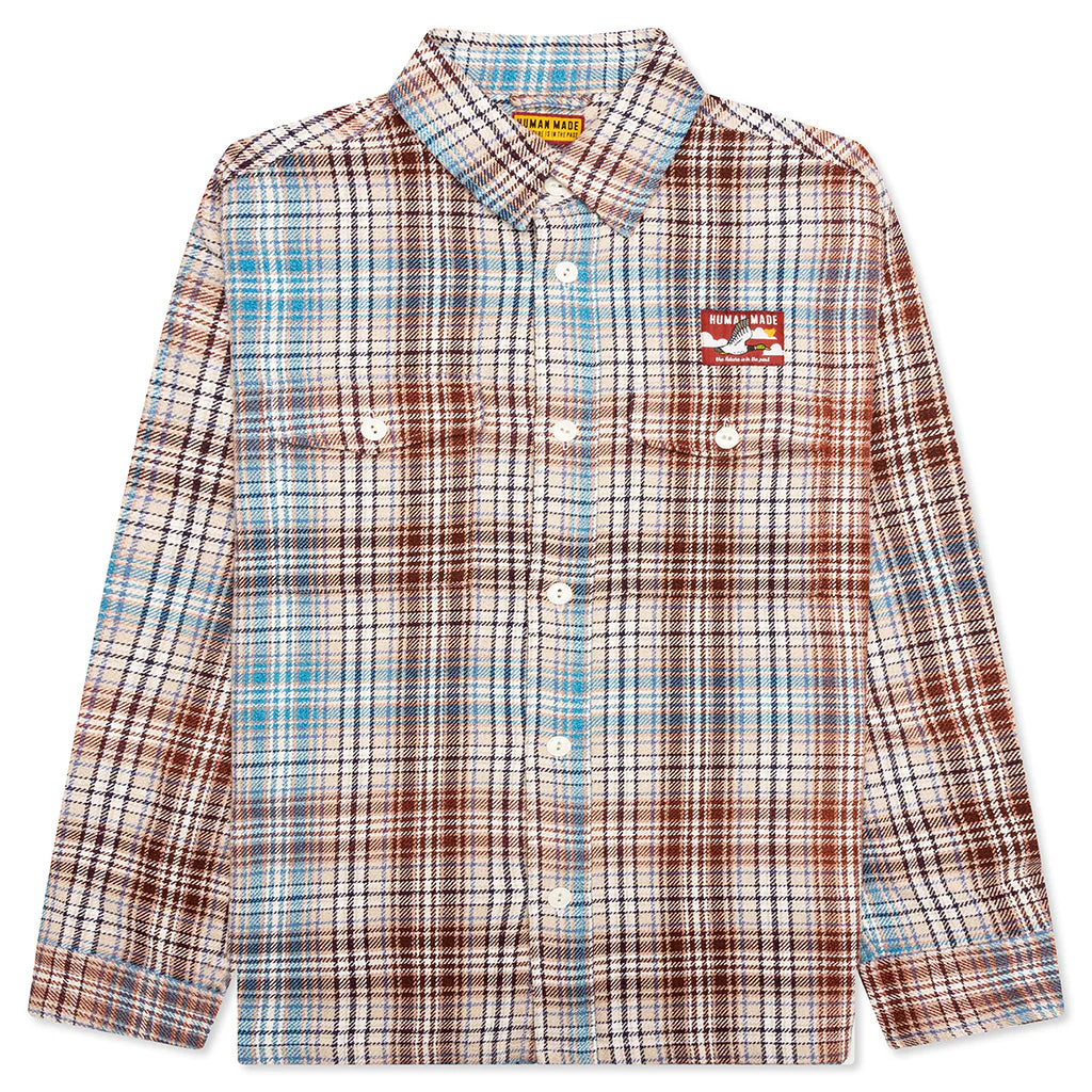 Check Shirt White