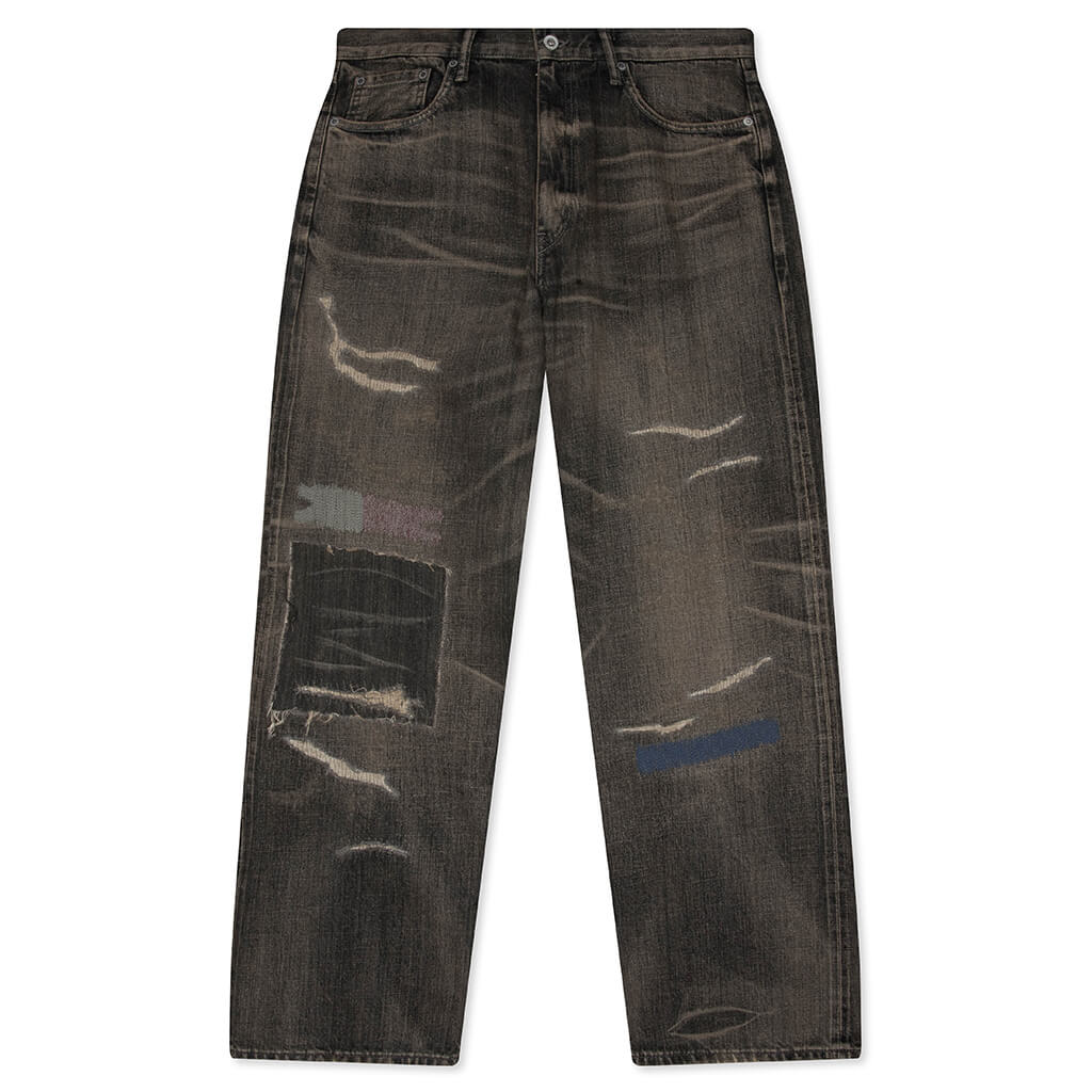 Savage Denim DP Wide Pants Black