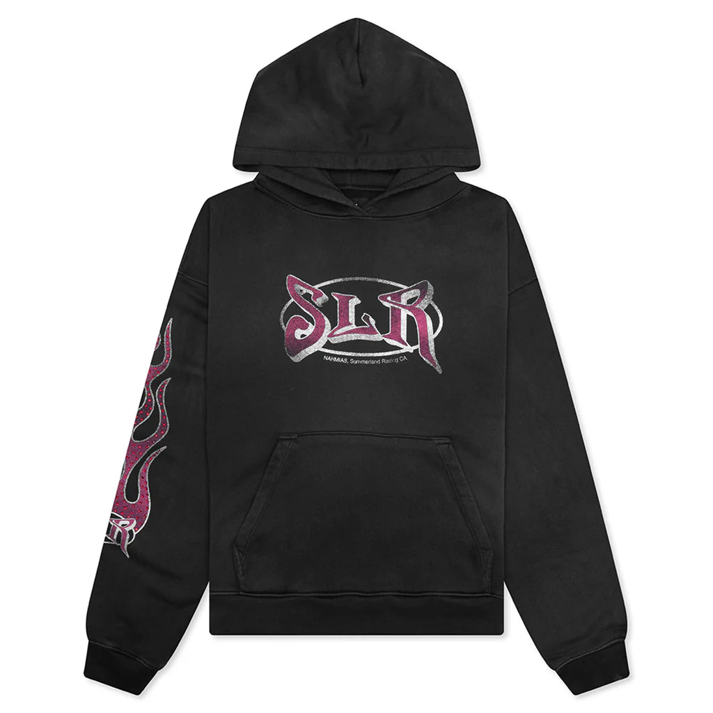 Summerland Racing Crystal Hoodie Aged Black