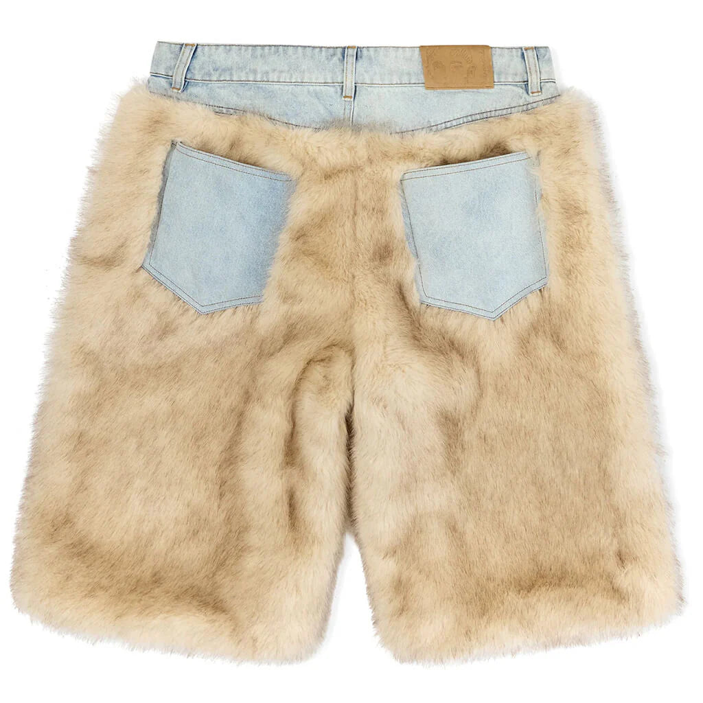 Fur Shorts Cream