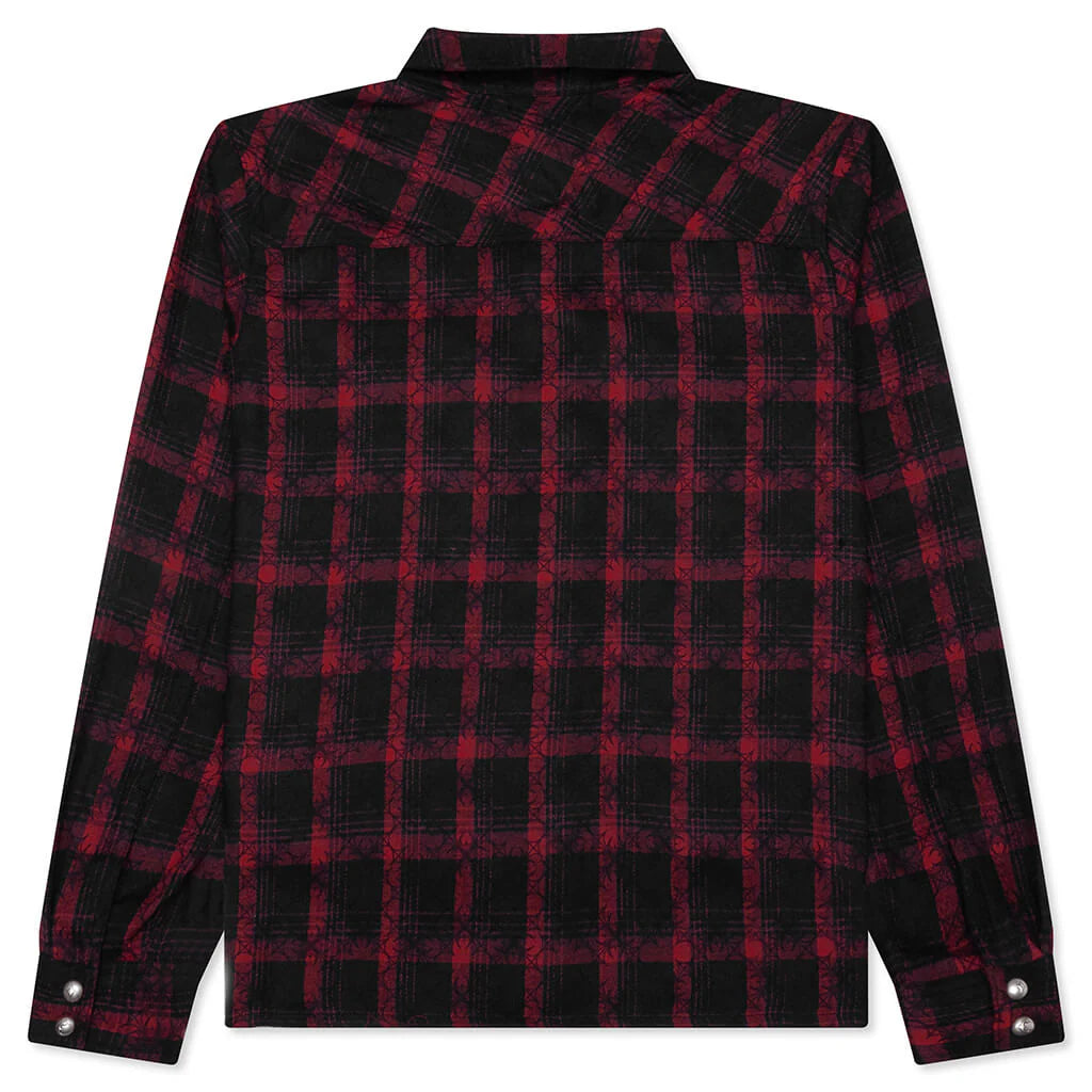 All Over Pattern Shirt Red