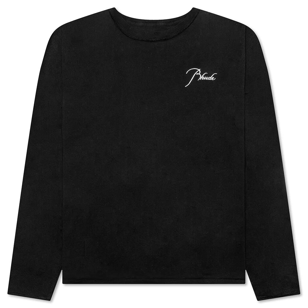 Reverse L S Tee Black