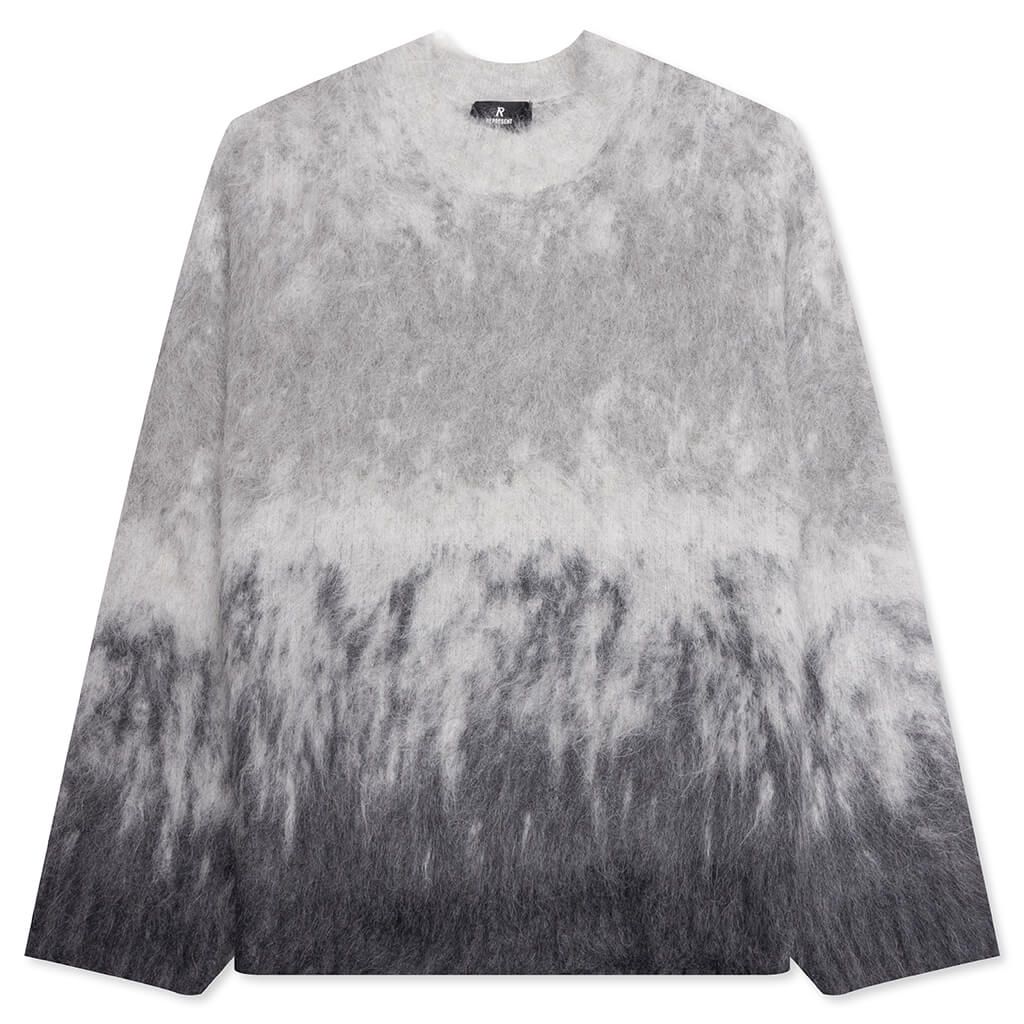 Ombre Knit Sweater Light Grey