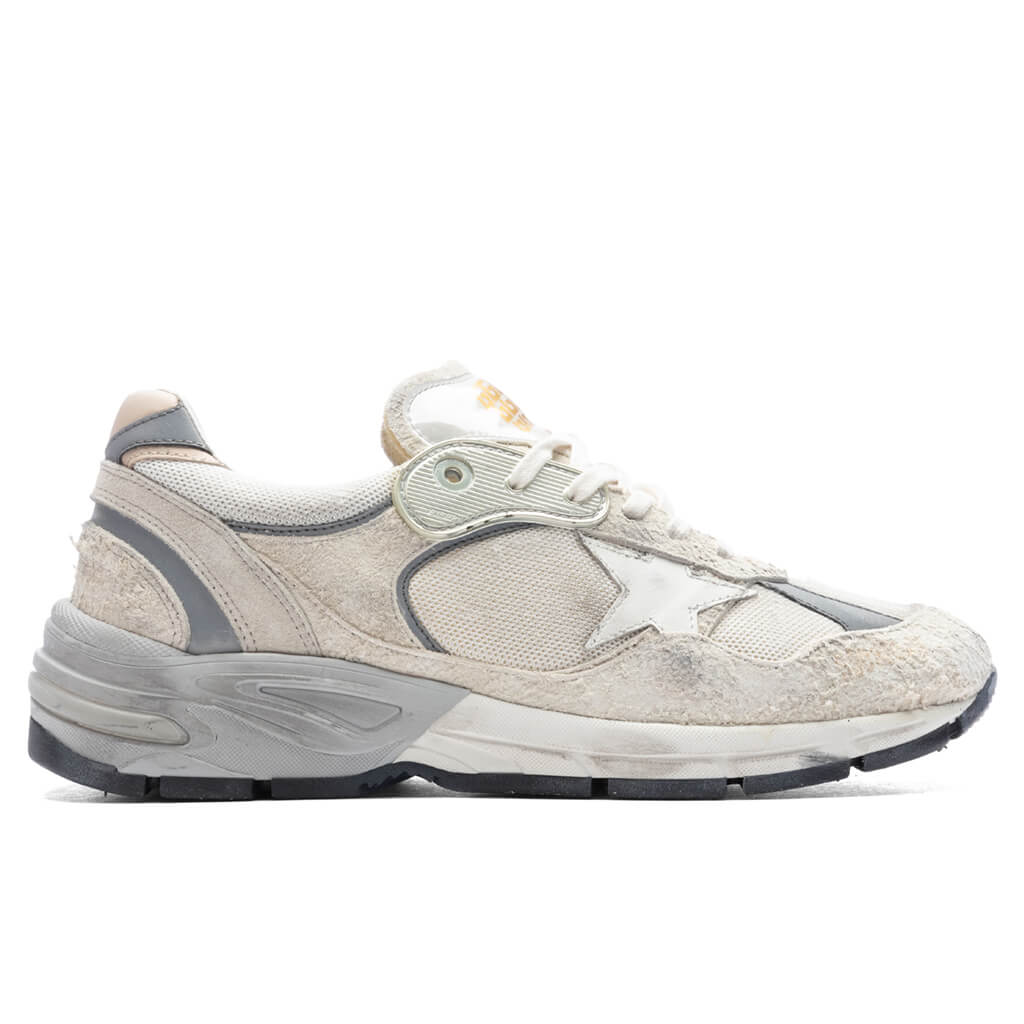 Running Dad Net Sneakers White Silver