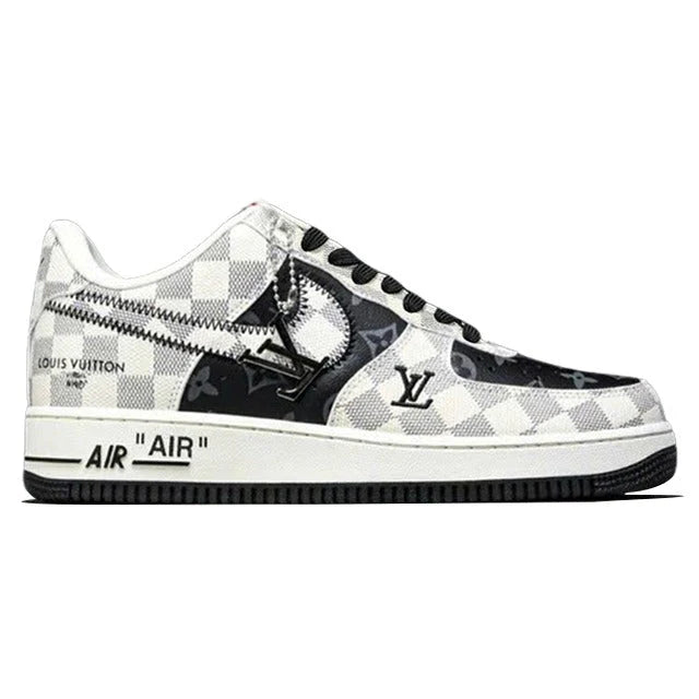 Louis Vuitton x Nike Air Force 1 Royal Black