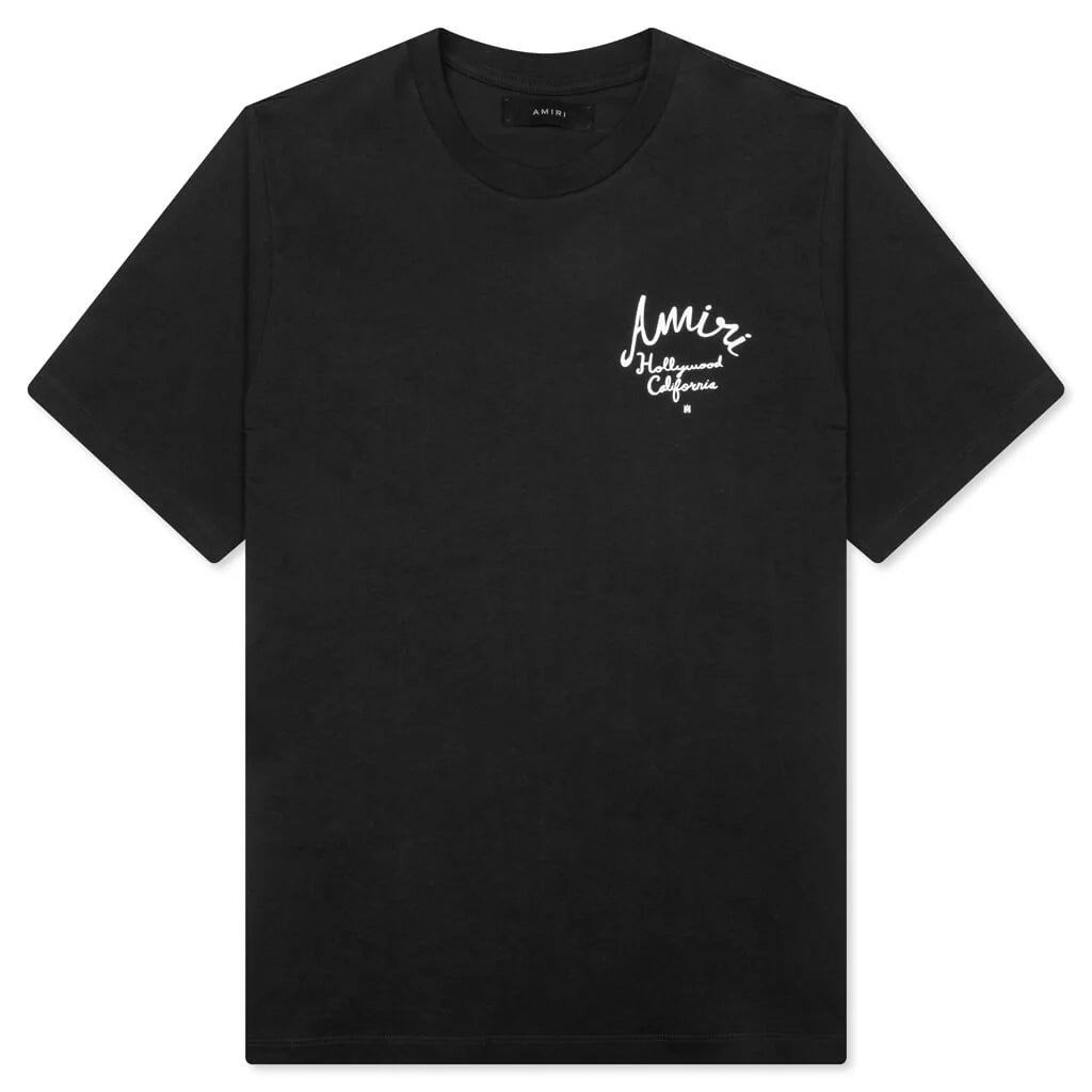 Amiri Hollywood Tee Black