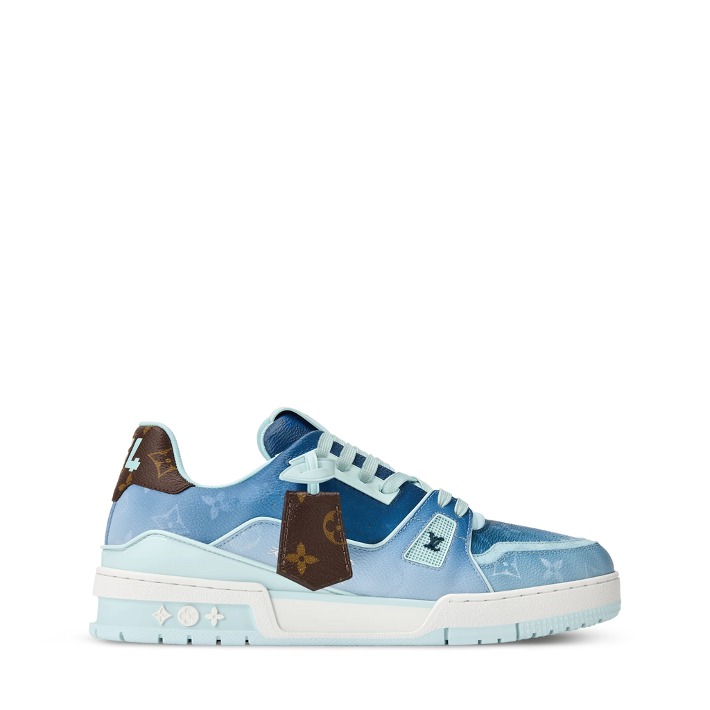 LV Trainer Sneaker Monogram printed canvas Blue